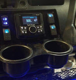 PBR Products fits Honda Pioneer 1000 Cup Holder 3" Radio Boss or Rockford Fosgate PMX-2