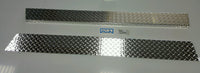 JEEP YJ 6" Wide Diamond plate Rocker Guards w/ 90° 1 inch Bend. NO CUT OUT
