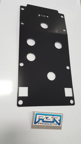 2008-2013 KAWASAKI TERYX ALUMINIUM FRONT SKID PLATE Black Powder Coat