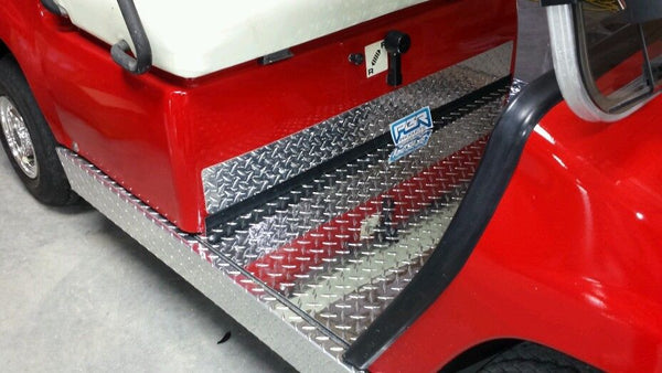 YAMAHA GOLF CART-DIAMOND PLATE KICK TRIM G8-G14-G16 G19 and G22