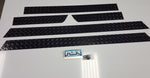 Jeep Wrangler TJ 3 1/2" BLACK Aluminum Diamond Plate Rocker & Short Corner Set