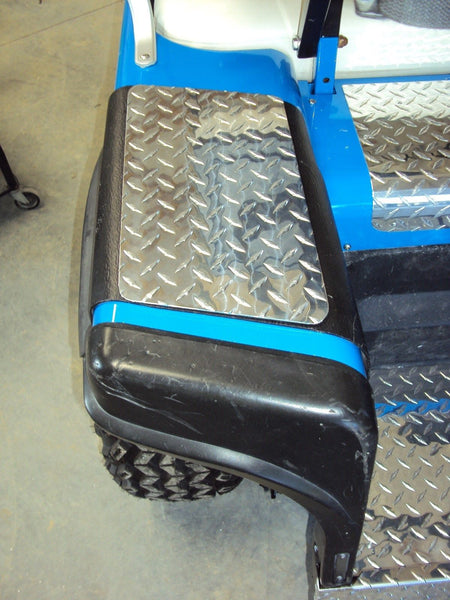 Ezgo Marathon Golf Cart Diamond Plate NO STEP COVERS Custom look