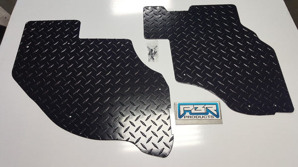 2012 thru 2018 CAN AM MAVERICK Diamond Plate Aluminum Floor board Set BLACK