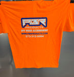 PBR Products safety orange signature t-shirt size Large