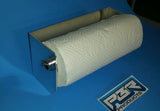 Aluminum Paper Towel Rack Holder Shop Cabinet Race Car Enclosed Trailer NHRA