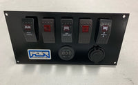 Honda Pioneer 700 Switch Plate INCLUDED Winch, Rear lights, and Light bar VOLTMETER