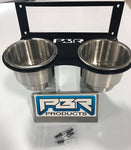 Honda Pioneer 700 Cup holder with stainless steel cups