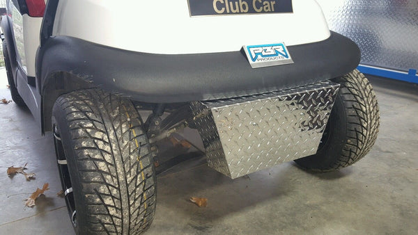 Club Car Precedent Golf Cart Diamond plated Polished Alum Front Bumper Cover