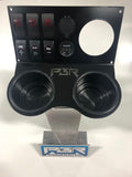 PBR Products fits Honda Pioneer 6 Switch 2 Outlet Holes 3" radio hole BLACKTOP EDITION- Part #1000BTEBO