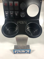 PBR Products fits Honda Pioneer 6 Switch 2 Outlet Holes 3" radio hole BLACKTOP EDITION- Part #1000BTEBO