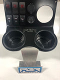 PBR Products fits Honda Pioneer 6 Switch 2 Outlet Holes 3" radio hole BLACKTOP EDITION- Part #1000BTEBO