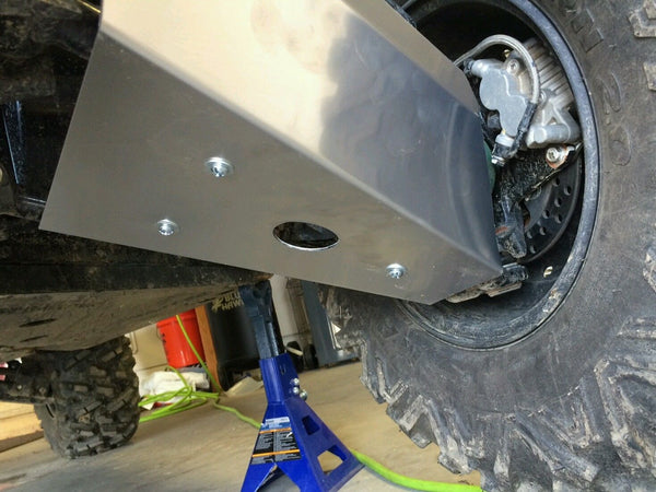 Rear KAWASAKI TERYX 4 and TERYX 750 ALUMINUM REAR A-ARM GUARDS SKID PLATE