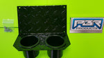 Yamaha Rhino Center Dash Mounting Plate Dual Cup Drink Holder D plate alum black