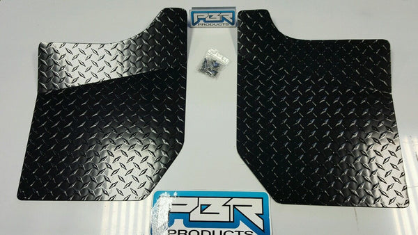 YAMAHA RHINO DIAMOND PLATE BLACK FLOOR BOARDS.. 2004 up POWDER COATED