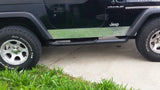 Jeep TJ Wrangler 5 3/4 Diamond Plate Rocker Guards Panels 1997-thru-2006