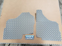 Honda Pioneer 1000 front floor boards 2 piece set Silver Diamond Plate 2016 - 2022