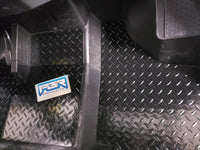 Honda Pioneer 1000 front floor boards 3 piece set Silver Diamond Plate 2016- 2022
