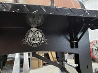 Pit Boss Tailgater 340 Folding Grill Shelf - Diamond Plate Powdered Black