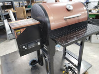 Pit Boss Tailgater 340 Folding Grill Shelf - Diamond Plate Powdered Black