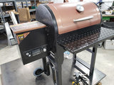Pit Boss Tailgater 340 Folding Grill Shelf - Diamond Plate Powdered Black