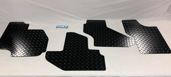 2015 and UP  Kawasaki Teryx 4 T4 Diamond Plate Floor Front & Rear BLACK Powder Coat