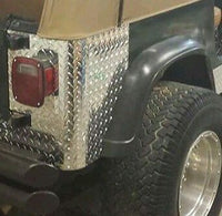 97 -06 JEEP TJ DIAMOND PLATE CORNER GUARDS Easy to install NO HOLES Left & right