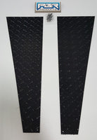 JEEP TJ FENDER TOP COVERS Diamond Plate 1997 thru 2006 Black powder coated 24"
