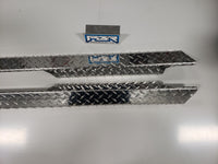 EZGO TXT Freedom 2018-2019 72 V Electric Golf Cart Rockers Diamond Plate Silver