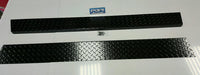 JEEP YJ DIAMOND PLATE SIDE ROCKER PANEL NO CUT OUT 6'' WIDE BLACK 1" 90° bend