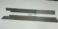 JEEP YJ DIAMOND PLATE SIDE ROCKER PANEL SET OF 2. 6'' WIDE 1987- 95