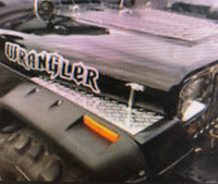 1987 to 1995 JEEP YJ WRANGLER FENDER TOP COVERS Diamond Plate WOW!!!